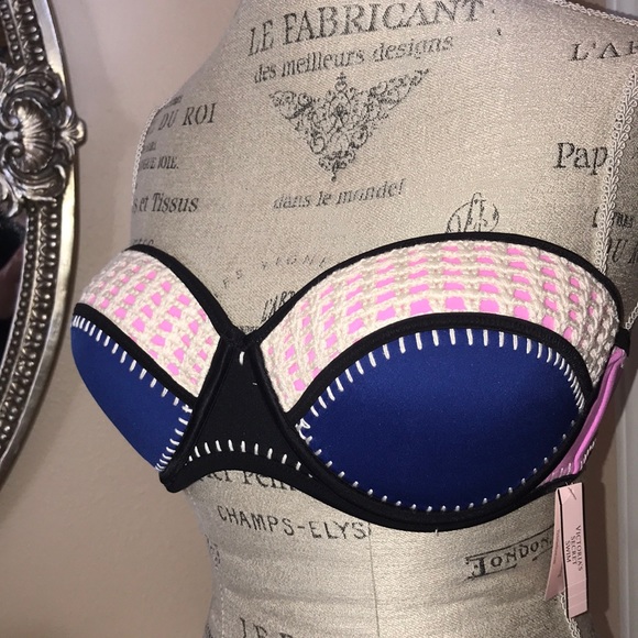 Victoria's Secret Other - Victoria Secret Swim Bandeau Bikini Top NWT 34DD